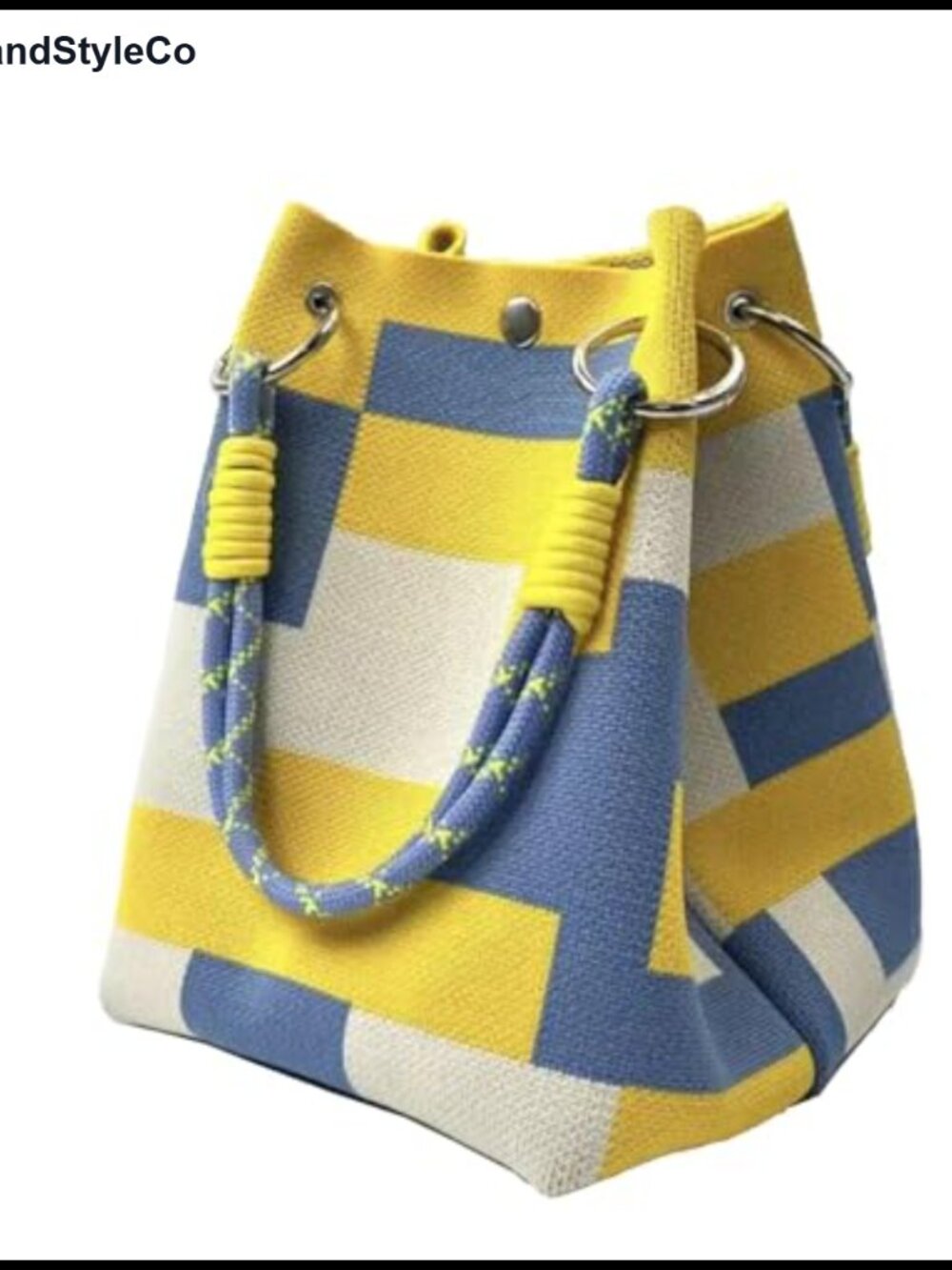 Crochet Tote Bag for Women Knit Shoulder Handbag Lightweight Reusable Shopping